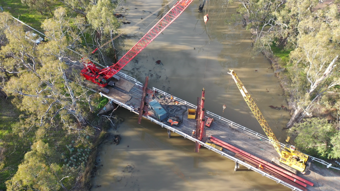 Wrights Bridge Pile Driving snapshot.1